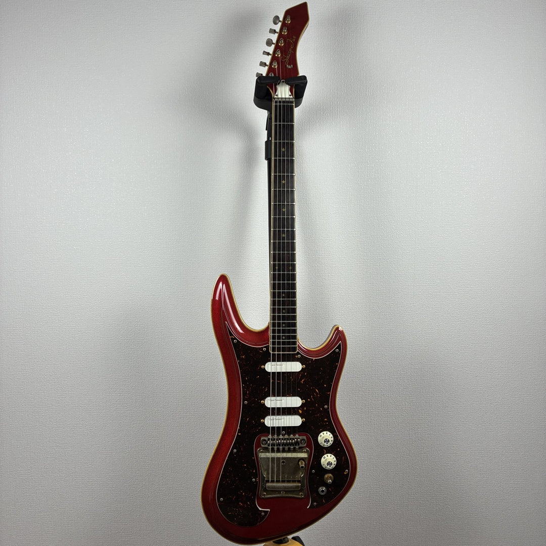 1980s Guyatone LG-1200 Sharp Five Red Sparkle MIJ Bizarre Lace Sensor Mod
