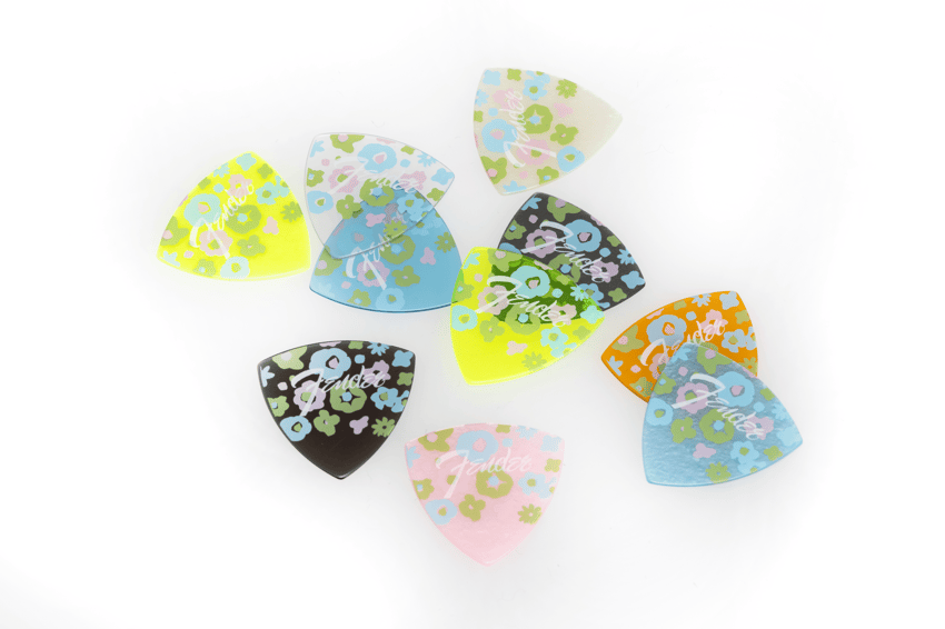 Fender Flagship Store Tokyo Limited Pick Flower Collection TIn 10 Picks Set new