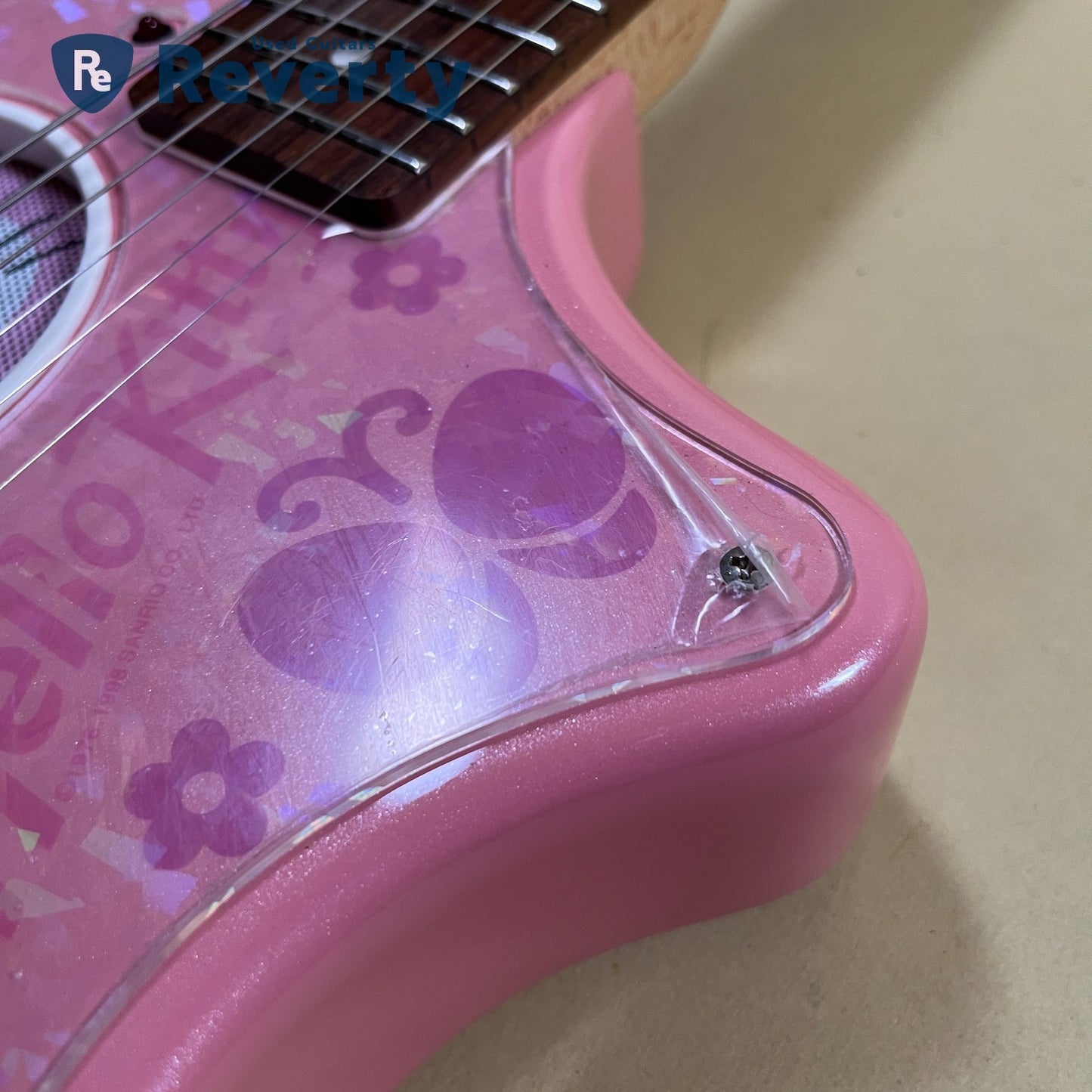 Fernandes ZO-3 HK Hello Kitty Model Mini Electric Guitar with Built in Amplifier