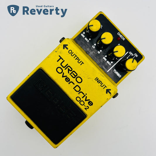 Boss OD-2 Turbo OverDrive Guitar Effect Pedal Made in Japan 1980s Used
