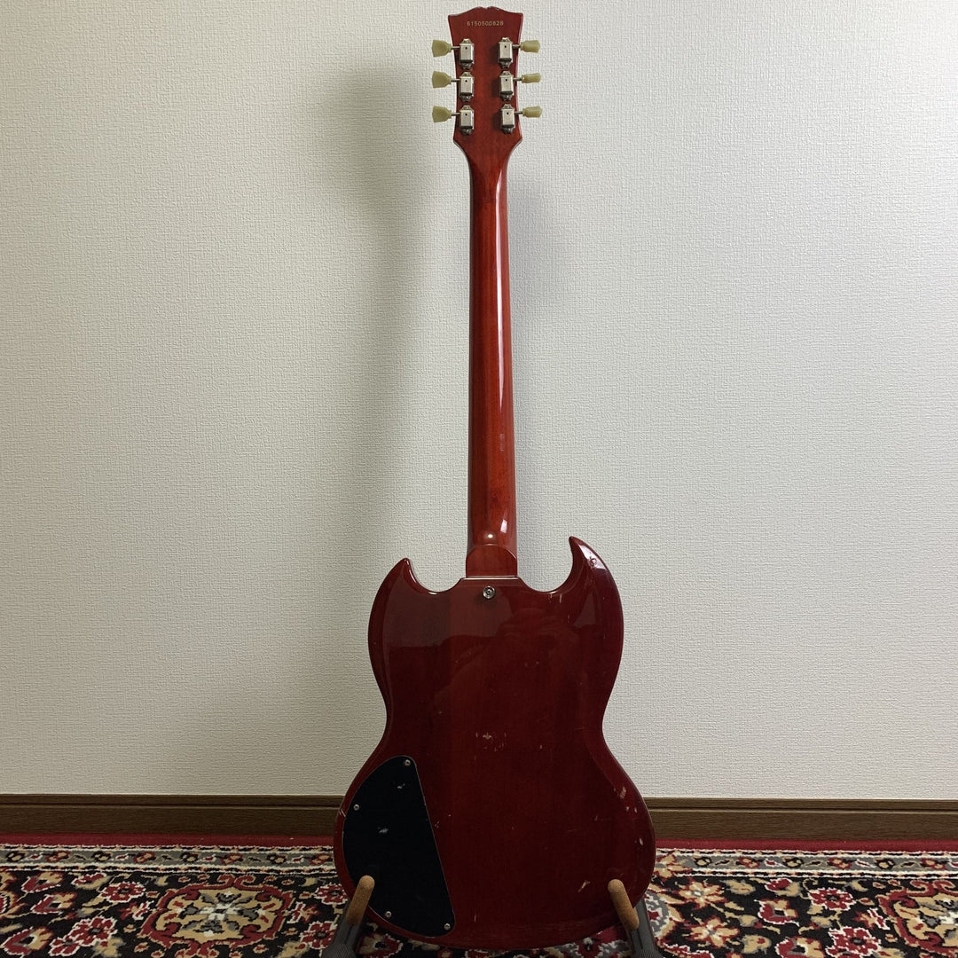Blitz by Aria Pro II BSG-STD SG Electric Guitar Cherry Set Neck w/Soft Case