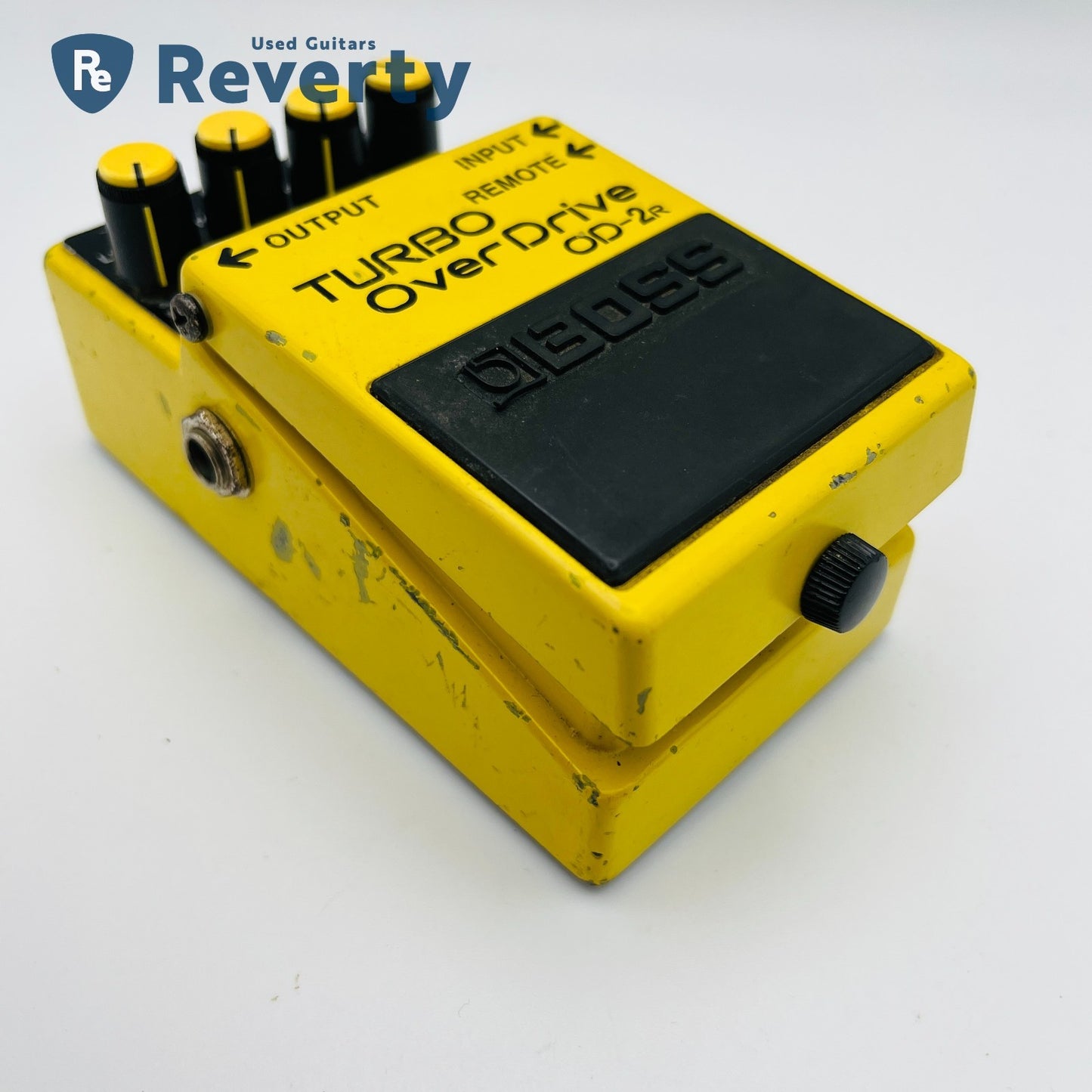 Boss Guitar Effect Pedal OD-2R Turbo OverDrive Silver Label Made in Taiwan Used