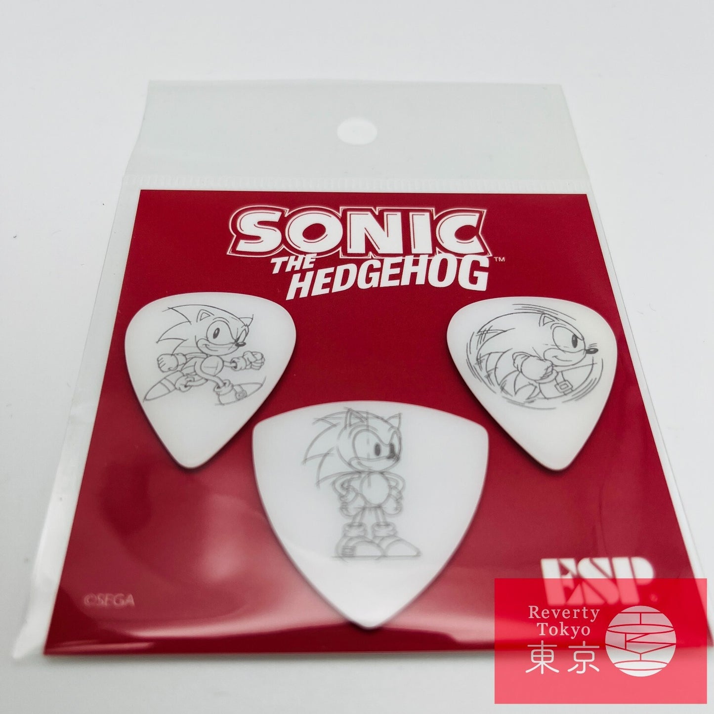 ESP Guitar Pick SONIC THE HEDGEHOG Classic Sonic Pickset Japan Limited New