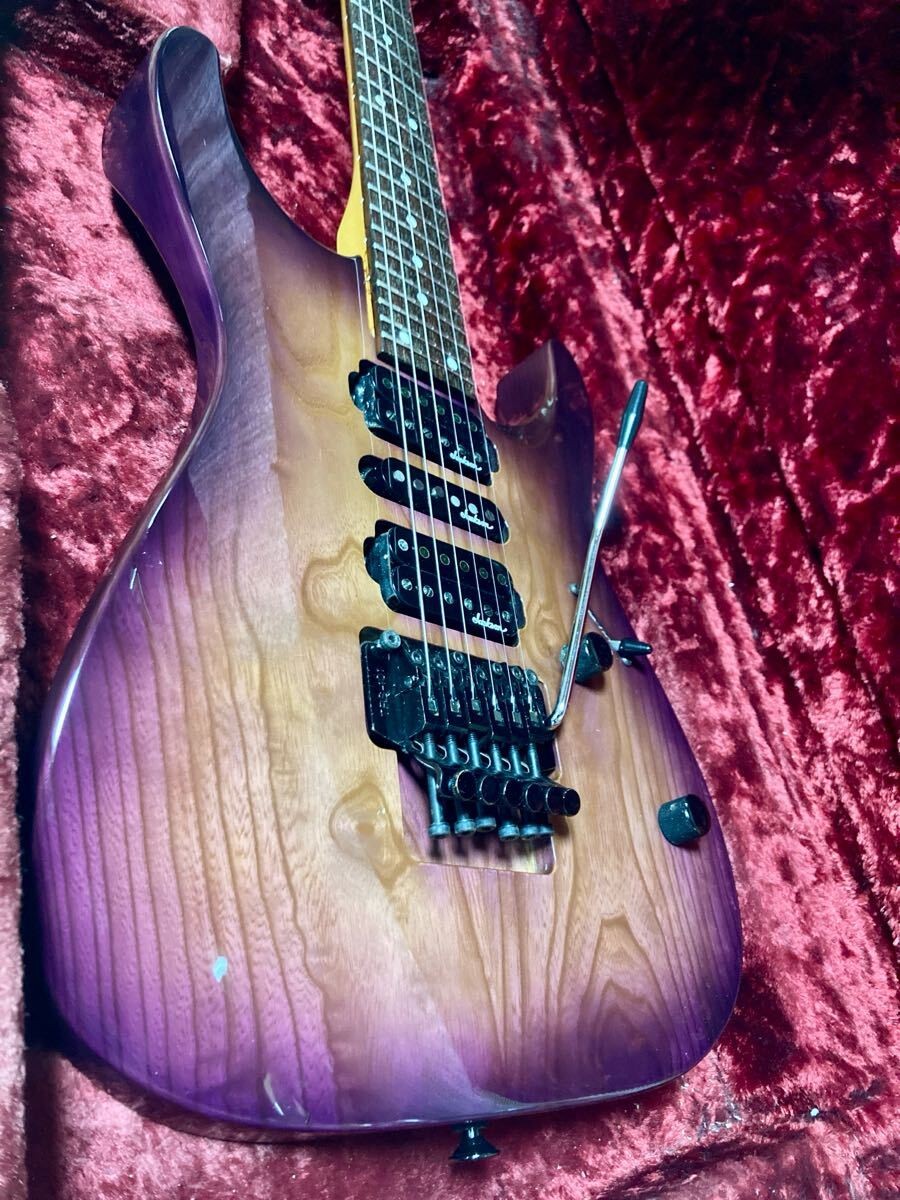 Charvel CDS-075 See Thru Violet Burst Made in Japan Electric Guitar Used