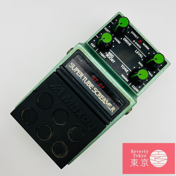 Maxon ST-01 Super Tube Screamer Guitar Effect Pedal Made in Japan Used