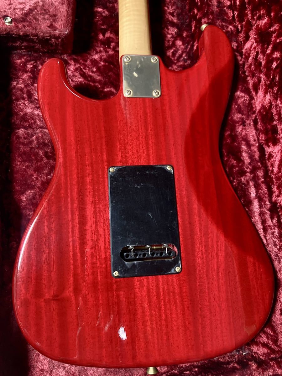 Artex Guitar Works Custom Stratocaster Model Red Hand-Made in Japan Rare Used