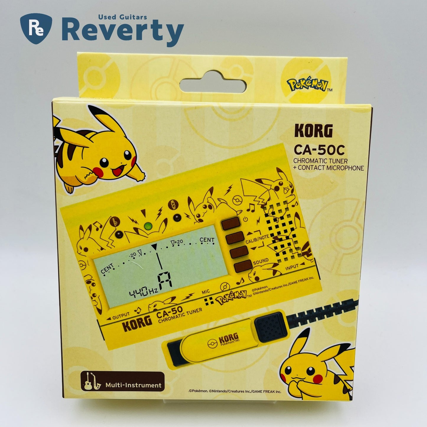 Korg CA-50C Chromatic Tuner Pokemon Pikachu Edition Brand New