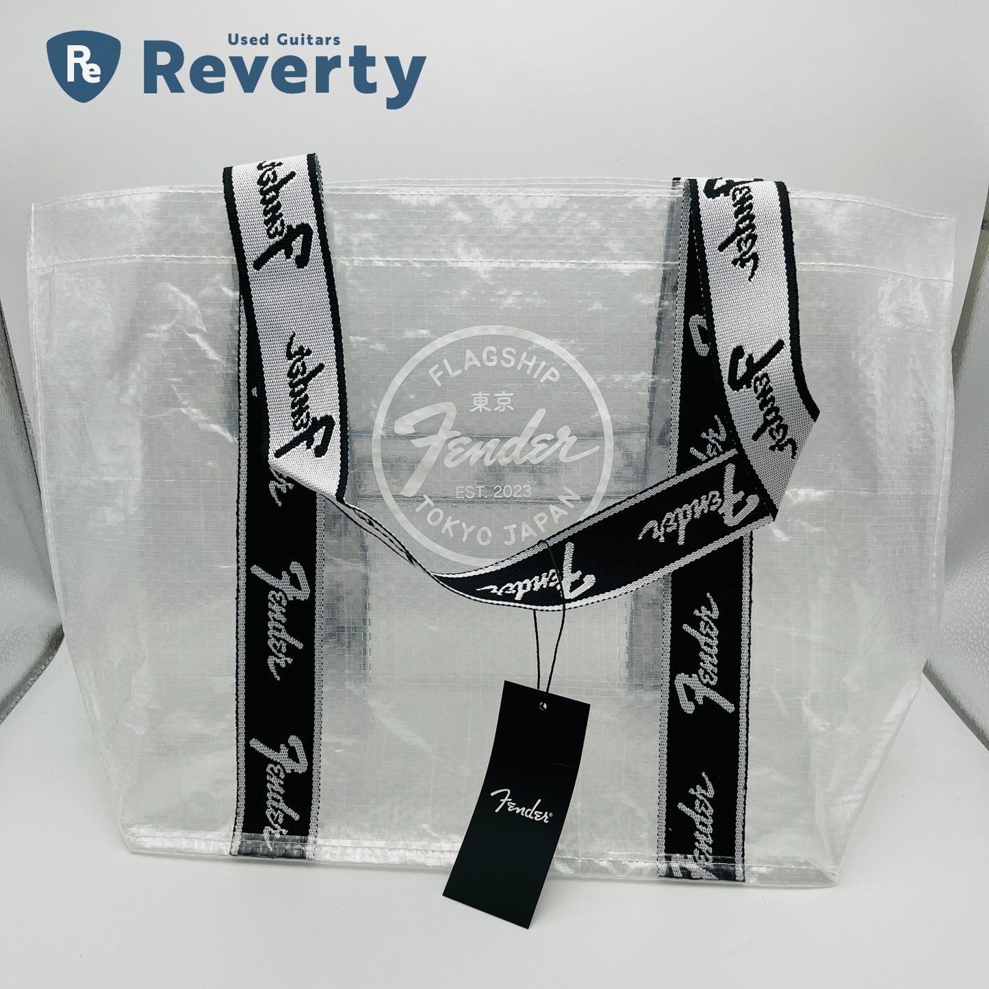 Fender Flagship Store Tokyo Limited Clear Eco Shopper Tote Bag Japan Brand New