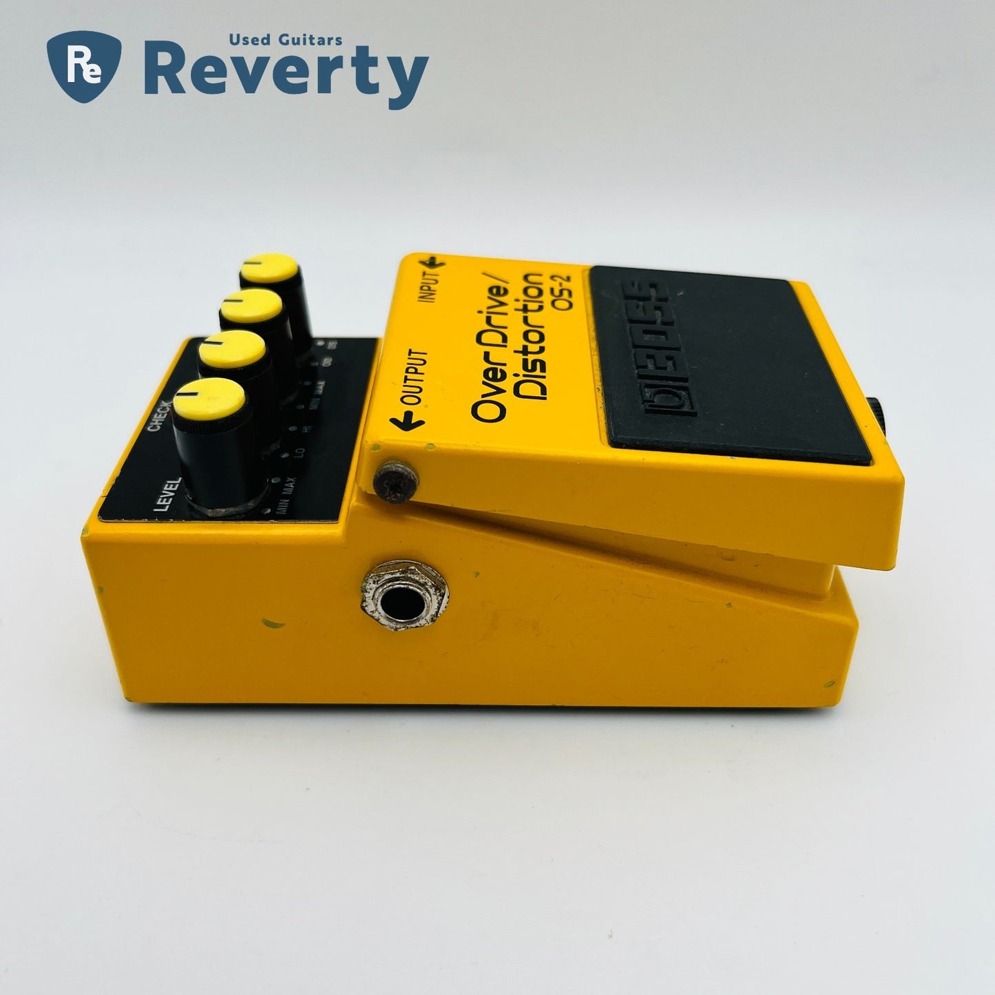 Boss Guitar Effect Pedal OS-2 OverDrive/Distortion Silver Label Made in Taiwan
