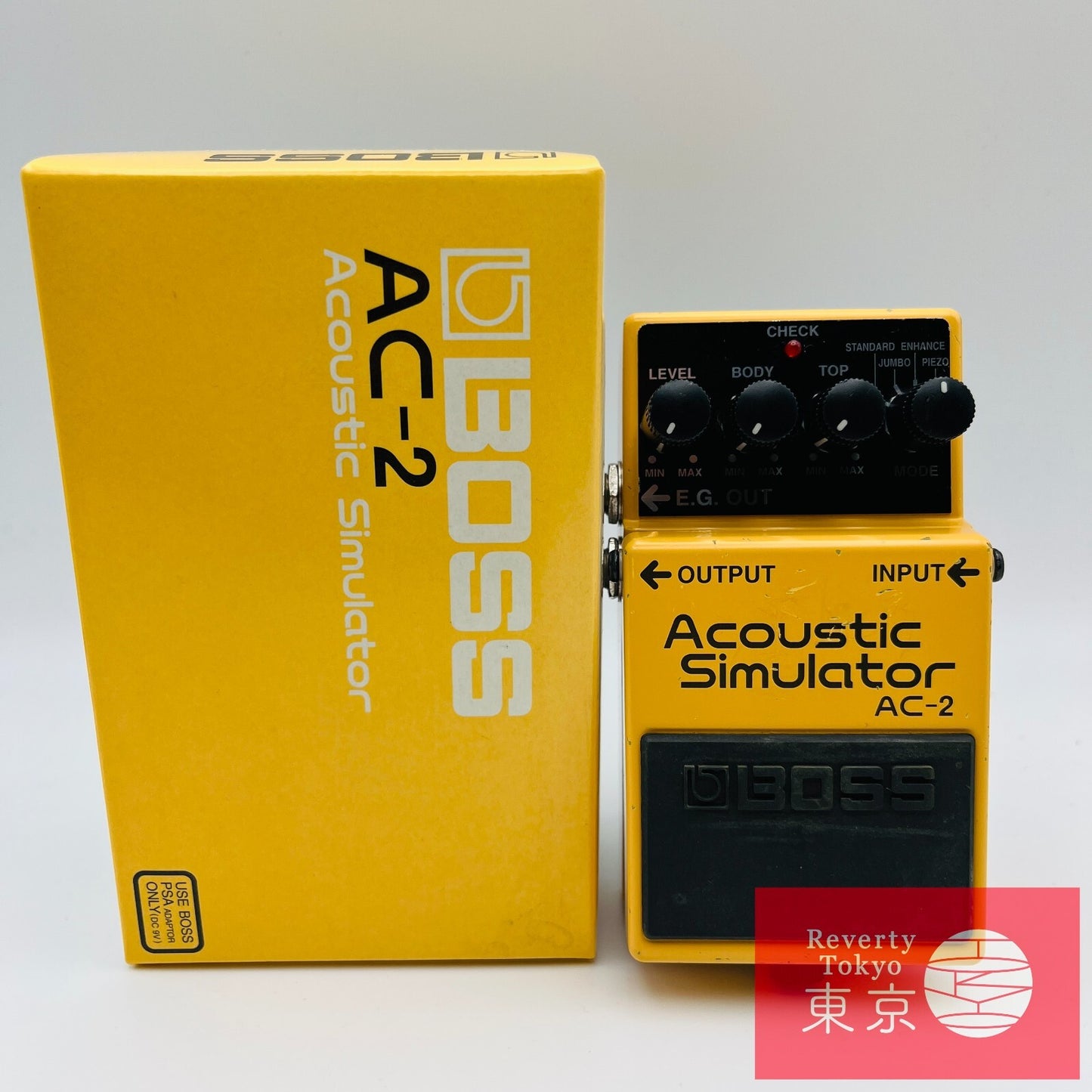 Boss AC-2 Acoustic Simulator (Silver Label) Guitar Effect Pedal with Box Used