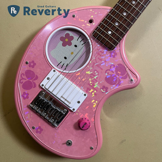 Fernandes ZO-3 HK Hello Kitty Model Mini Electric Guitar with Built in Amplifier