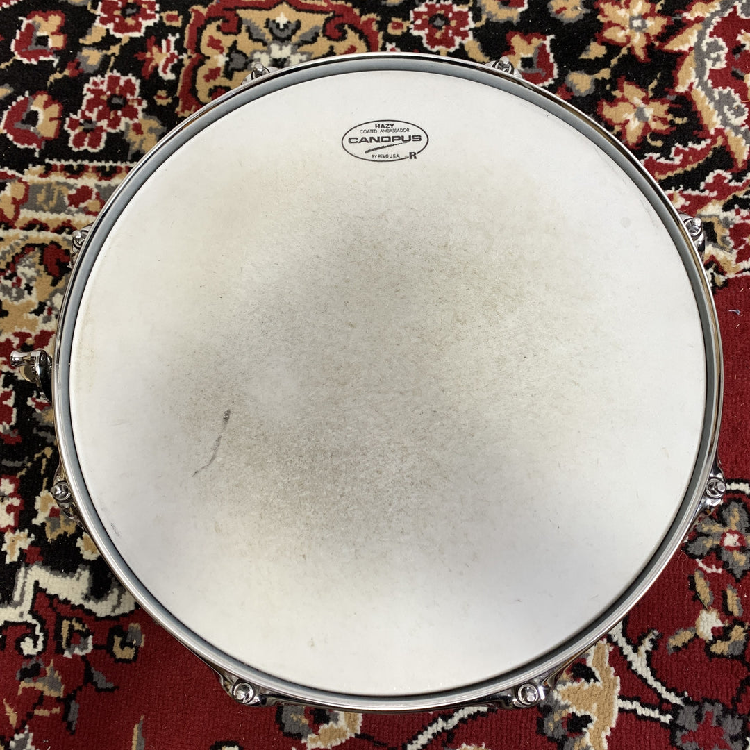 Canopus Black Nickel Brass BB-1455 14x5.5 Brass Snare Drum 2010 MIJ