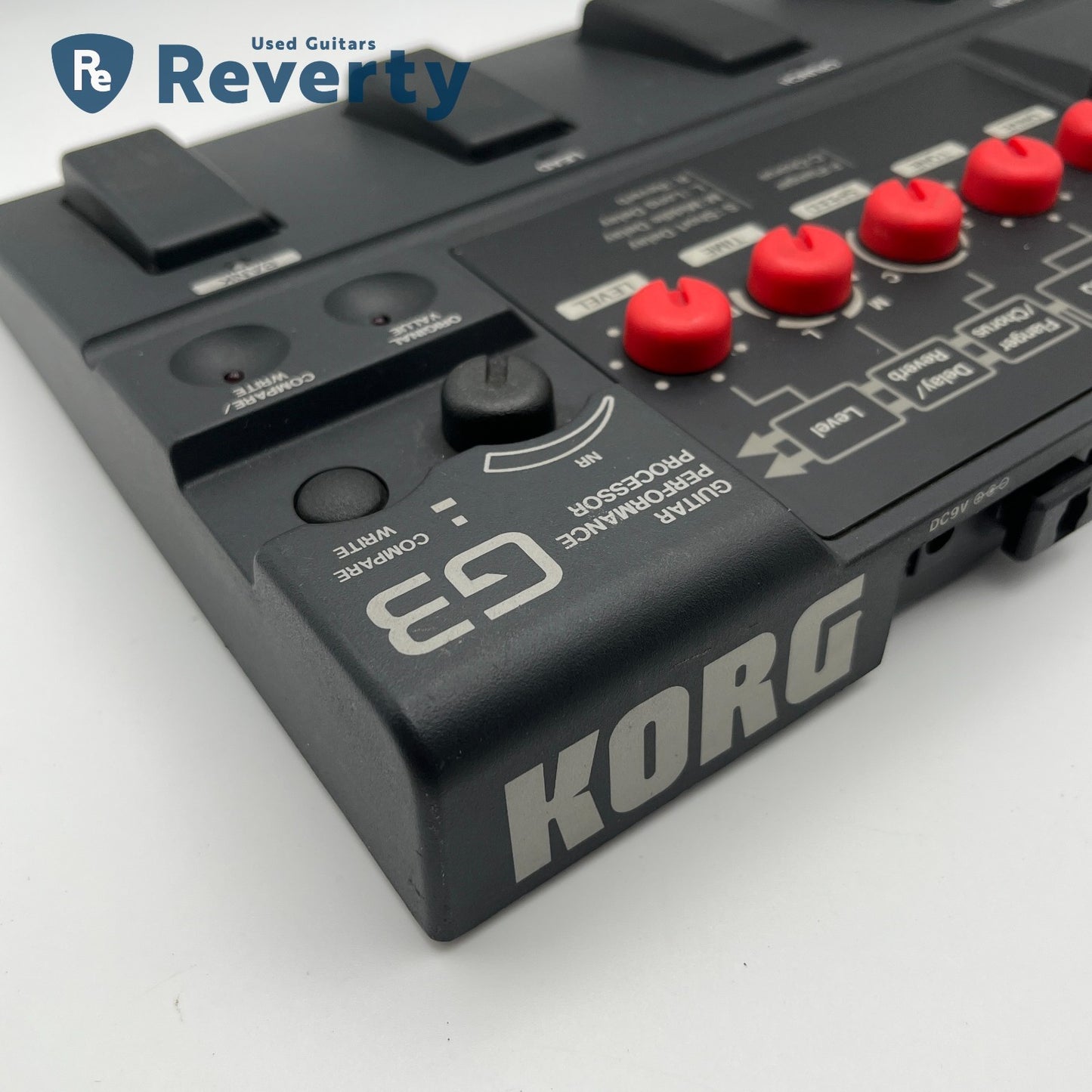 Korg G3 Guitar Multi-Effects Processor Pedal Black Made in Taiwan Used