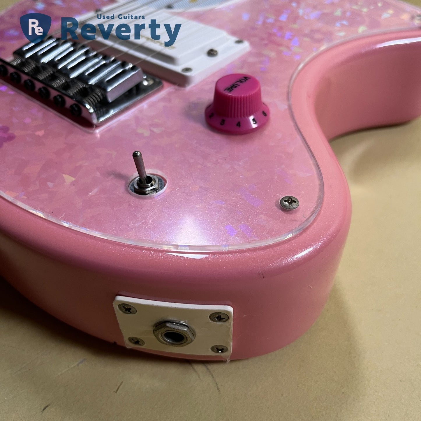 Fernandes ZO-3 HK Hello Kitty Model Mini Electric Guitar with Built in Amplifier