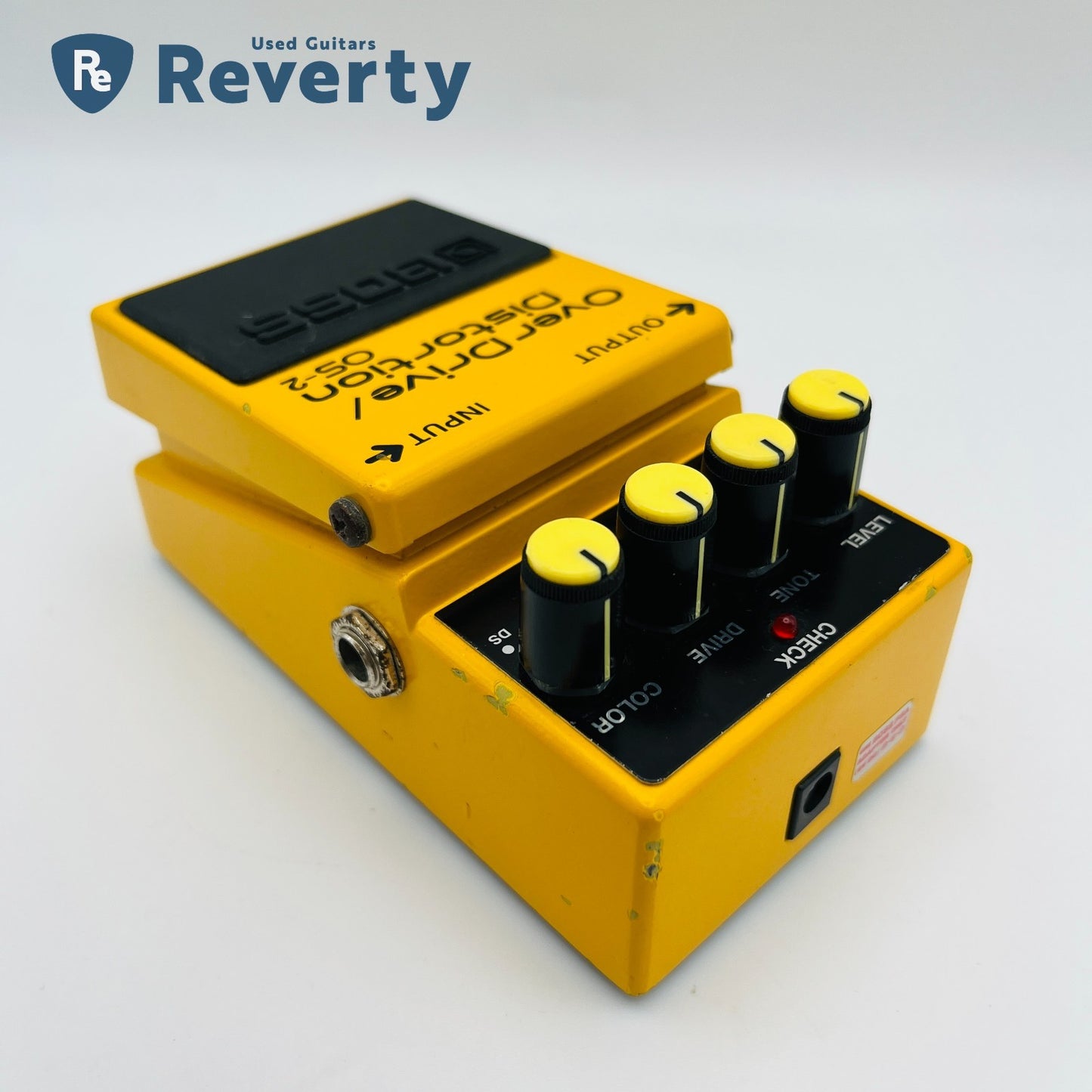 Boss Guitar Effect Pedal OS-2 OverDrive/Distortion Silver Label Made in Taiwan