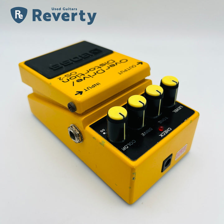 Boss Guitar Effect Pedal OS-2 OverDrive/Distortion Silver Label Made in Taiwan