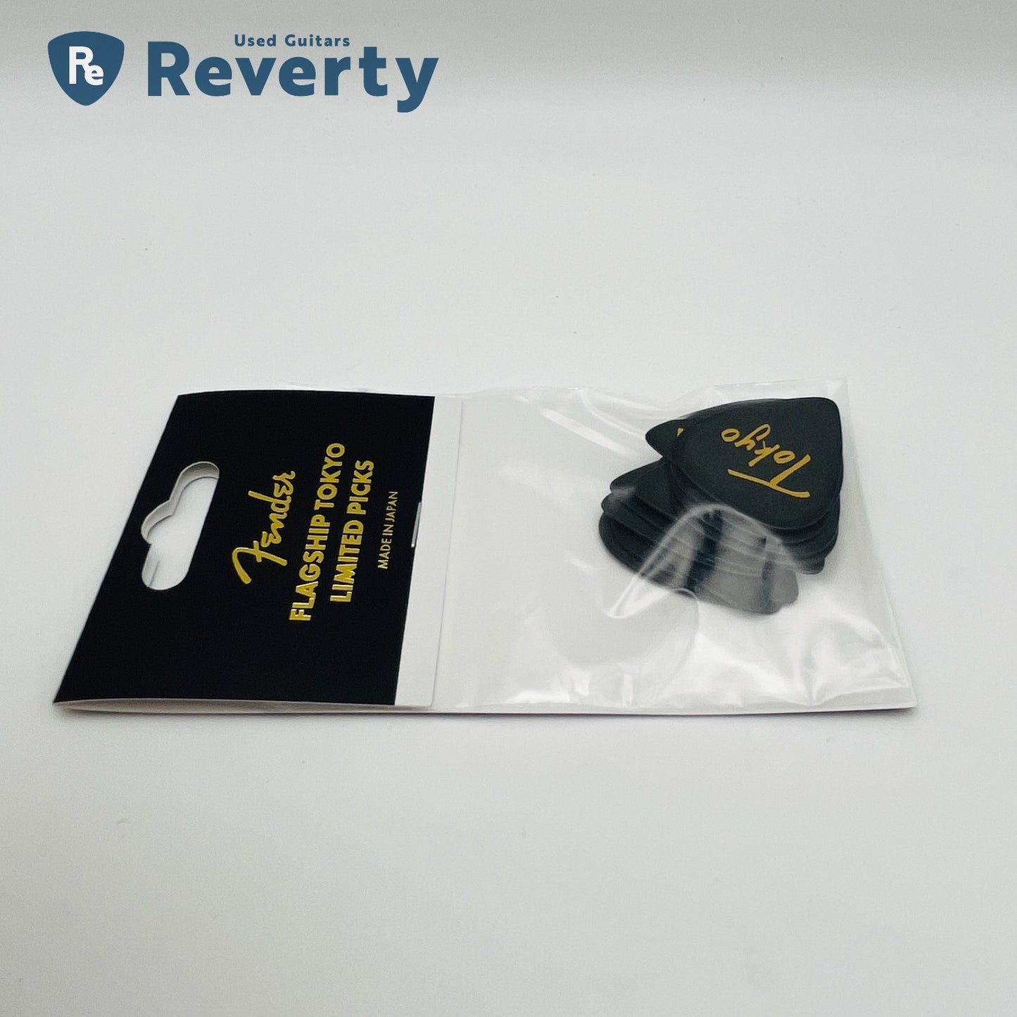 Fender Flagship Tokyo Limited Guitar Picks Black x Gold 12 pcs set Made in Japan