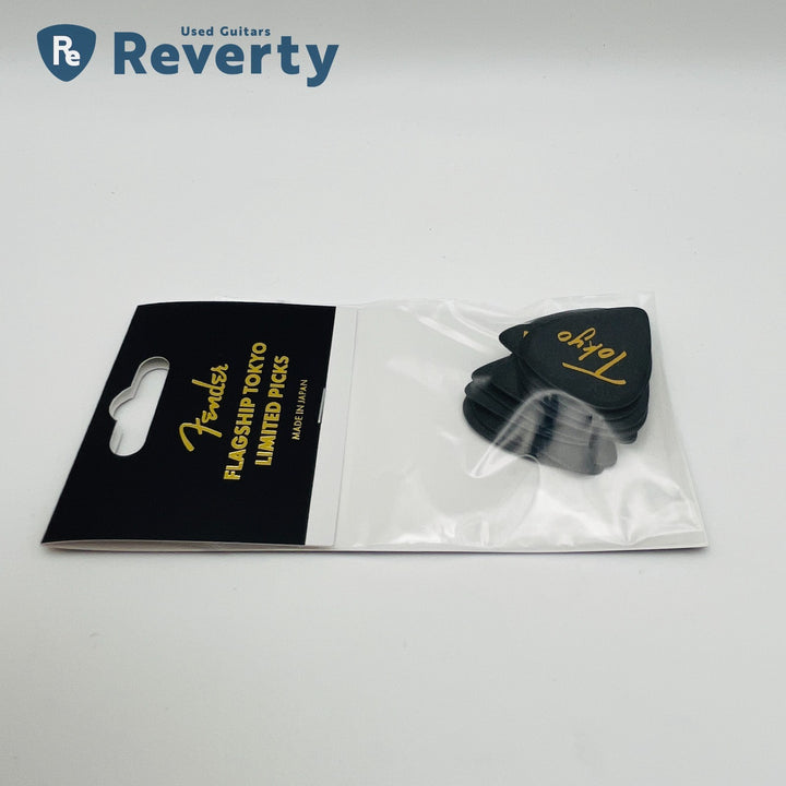 Fender Flagship Tokyo Limited Guitar Picks Black x Gold 12 pcs set Made in Japan