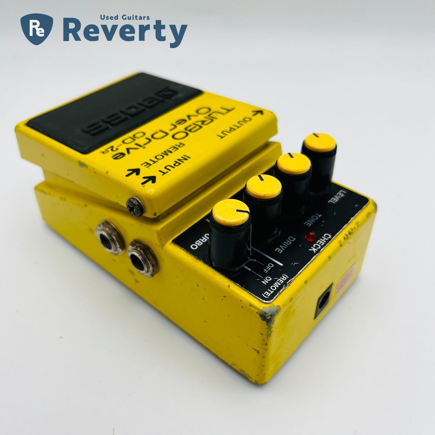 Boss Guitar Effect Pedal OD-2R Turbo OverDrive Silver Label Made in Taiwan Used