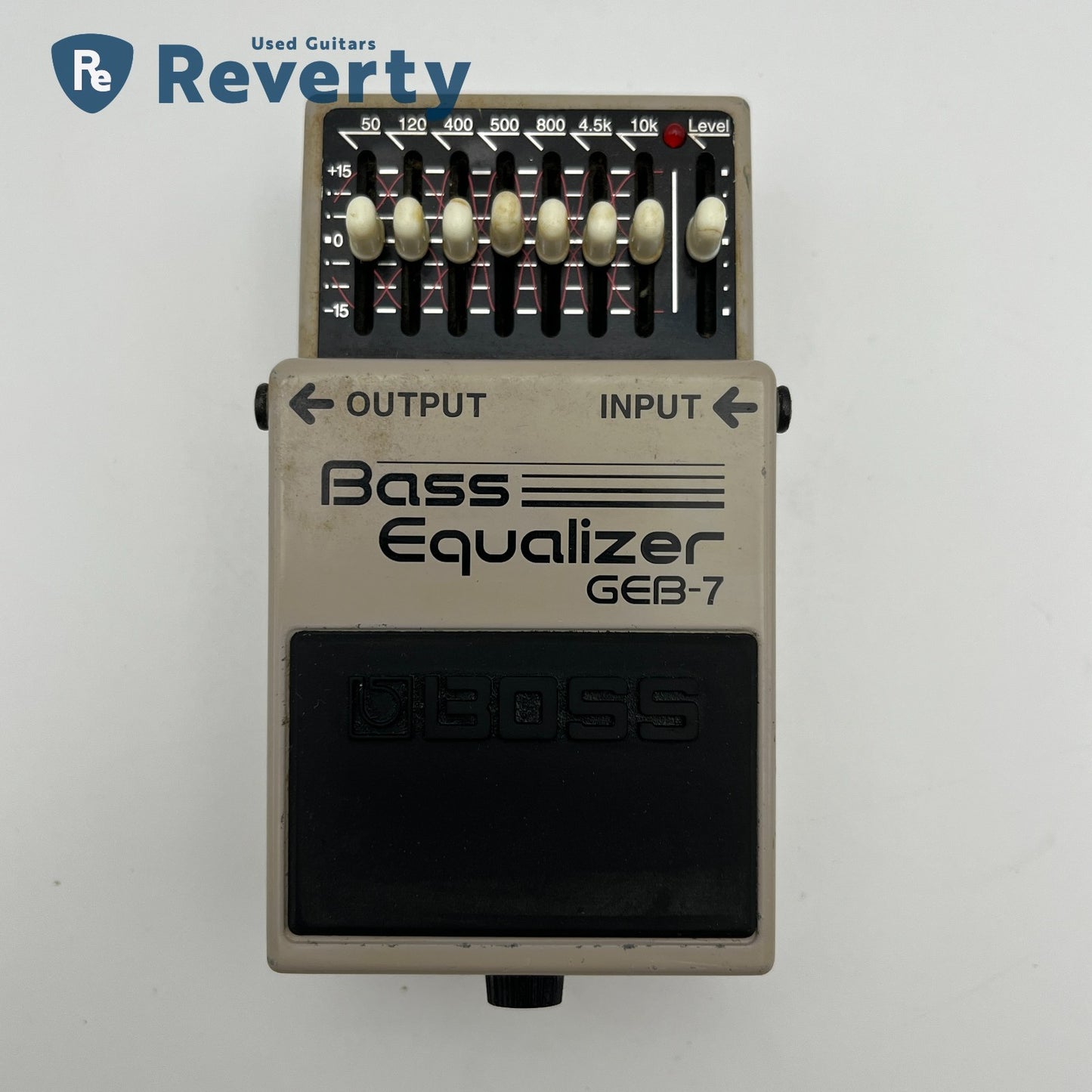Boss GEB-7 Bass Equalizer Effect Pedal Made in Taiwan Silver Label Used