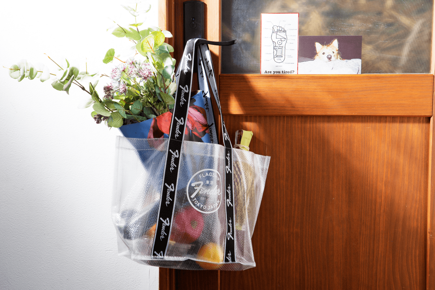 Fender Flagship Store Tokyo Limited Clear Eco Shopper Tote Bag Japan Brand New