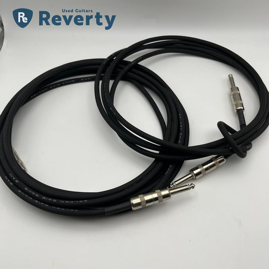 Belden 8412 ROHS 2AN Guitar Cable 2.5m(8.2ft) & 4.5m(14.8ft) Black Used