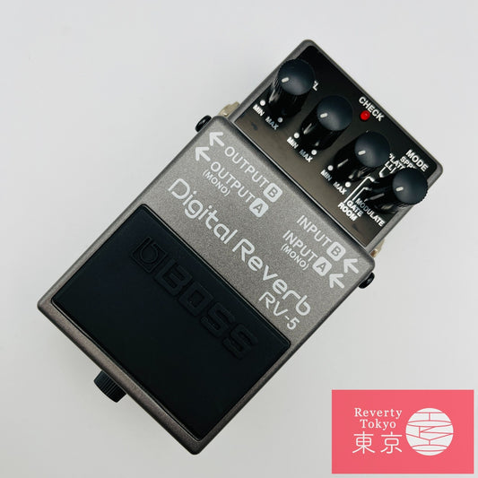 Boss RV-5 Digital Reverb Guitar Effect Pedal Made in Taiwan Used