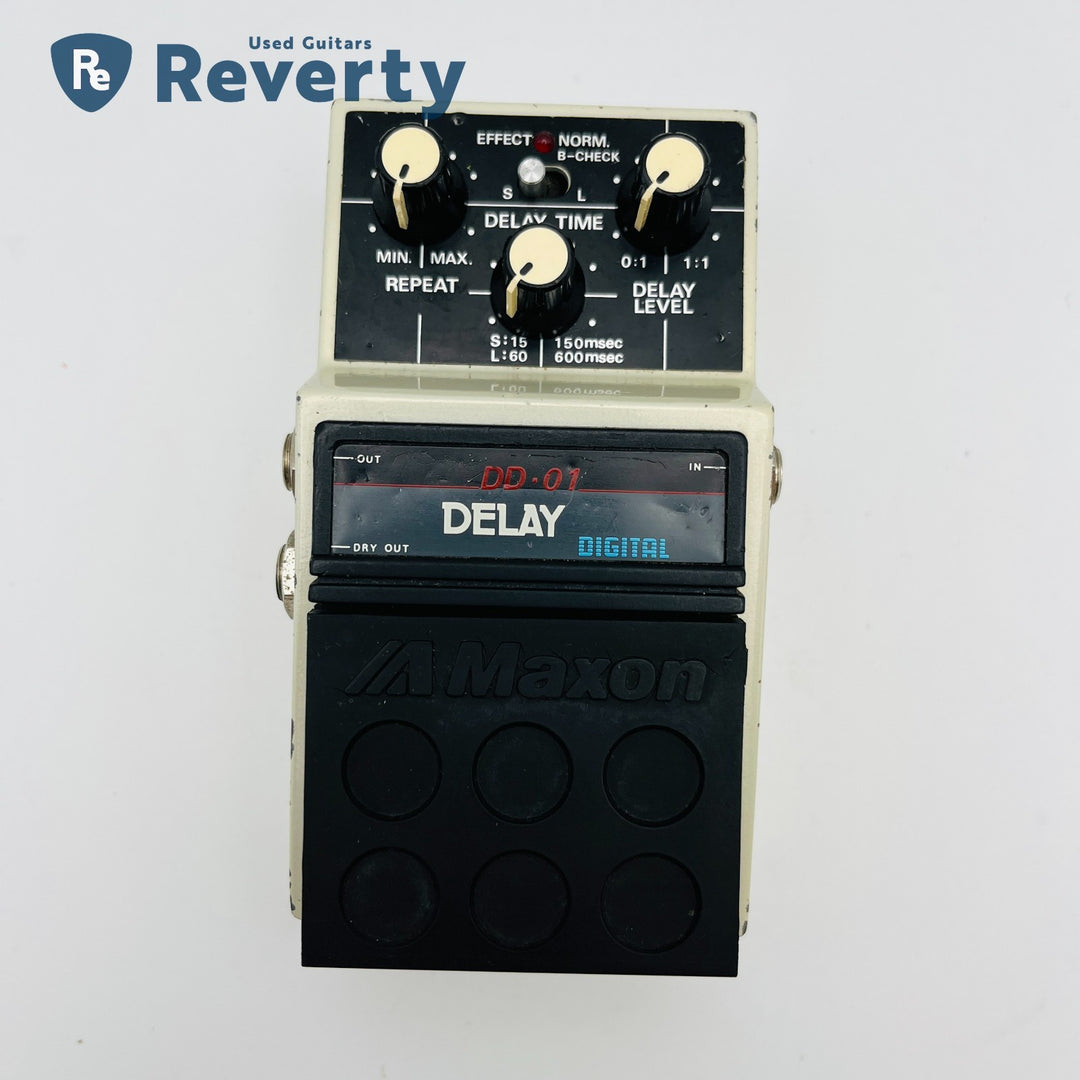 Maxon DD-01 Delay 1980s Vintage Guitar Effect Pedal Made in Japan Used