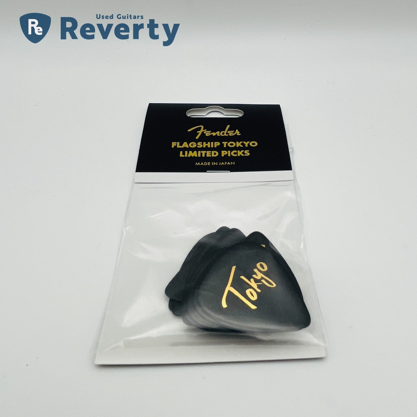 Fender Flagship Tokyo Limited Guitar Picks Black x Gold 12 pcs set Made in Japan