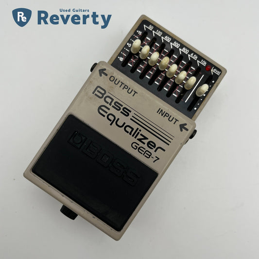 Boss GEB-7 Bass Equalizer Effect Pedal Made in Taiwan Silver Label Used