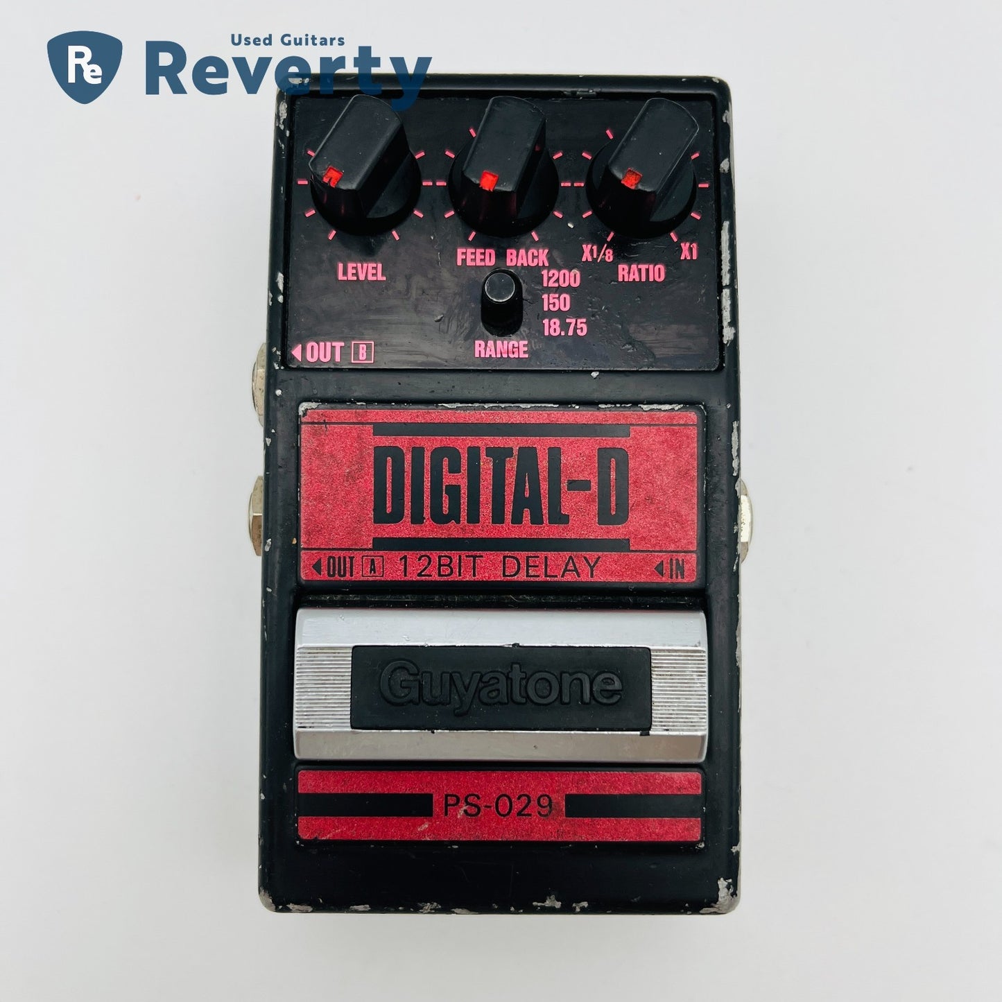 Guyatone 12bit Delay Digital-D PS-029 Guitar Effect Pedal Made in Japan Used
