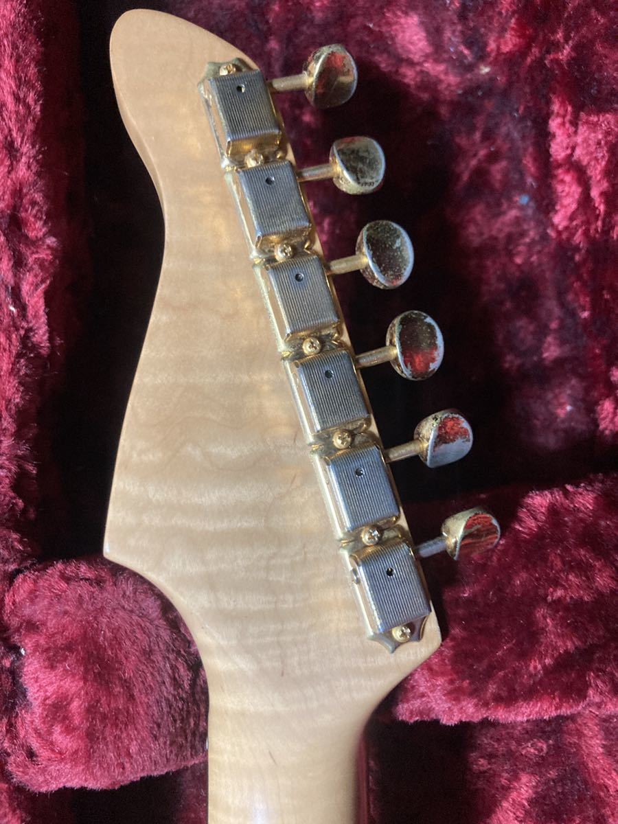 Artex Guitar Works Custom Stratocaster Model Red Hand-Made in Japan Rare Used