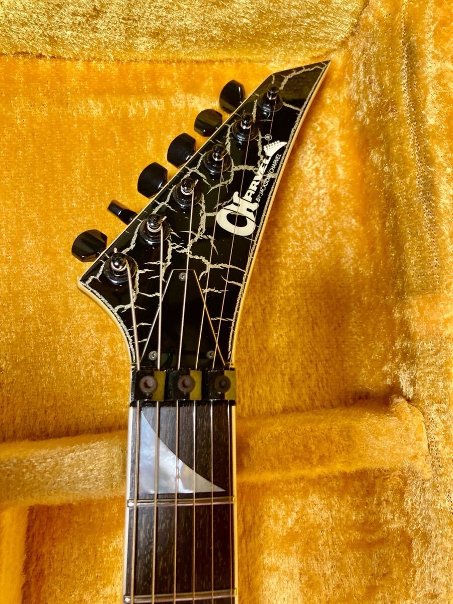 Charvel SL-145 Circa Soloist Gold Crackle Made in Japan Guitar w/ Hard Case