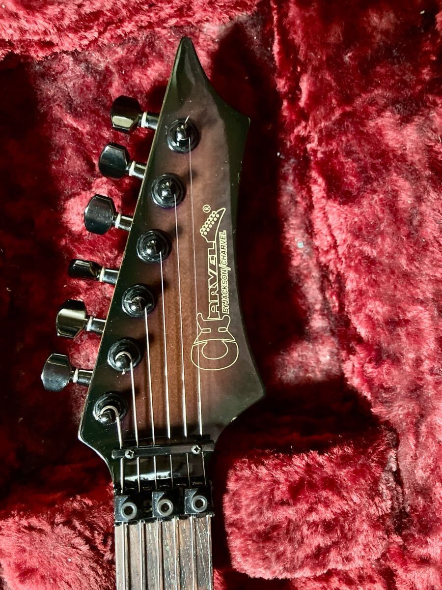 Charvel CDS-075 See Thru Violet Burst Made in Japan Electric Guitar Used