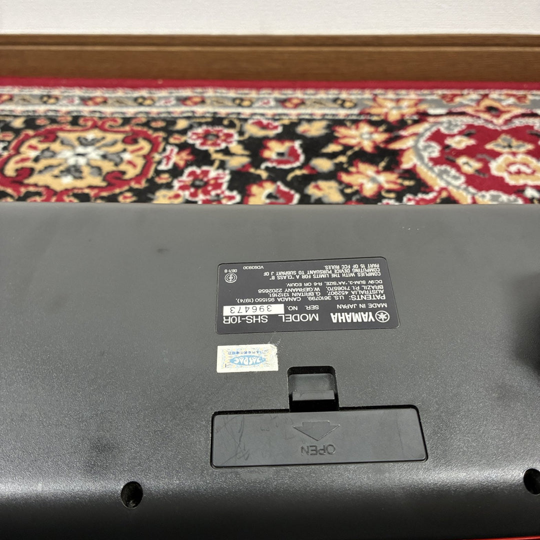 1987 Yamaha SHS-10R Red Keytar FM Digital Keyboard MIDI MIJ w/ Box &amp; Strap