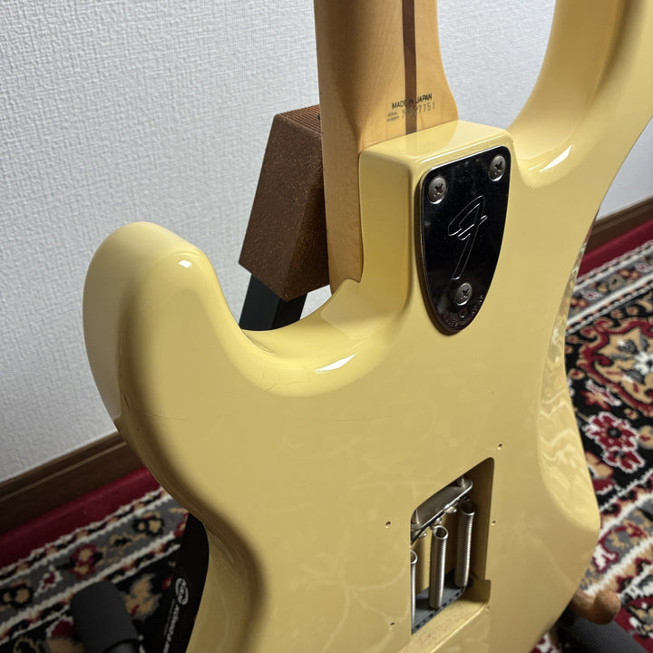 1993-94 Fender Japan ST72-53 Order Made Stratocaster Yellow White MIJ Fujigen