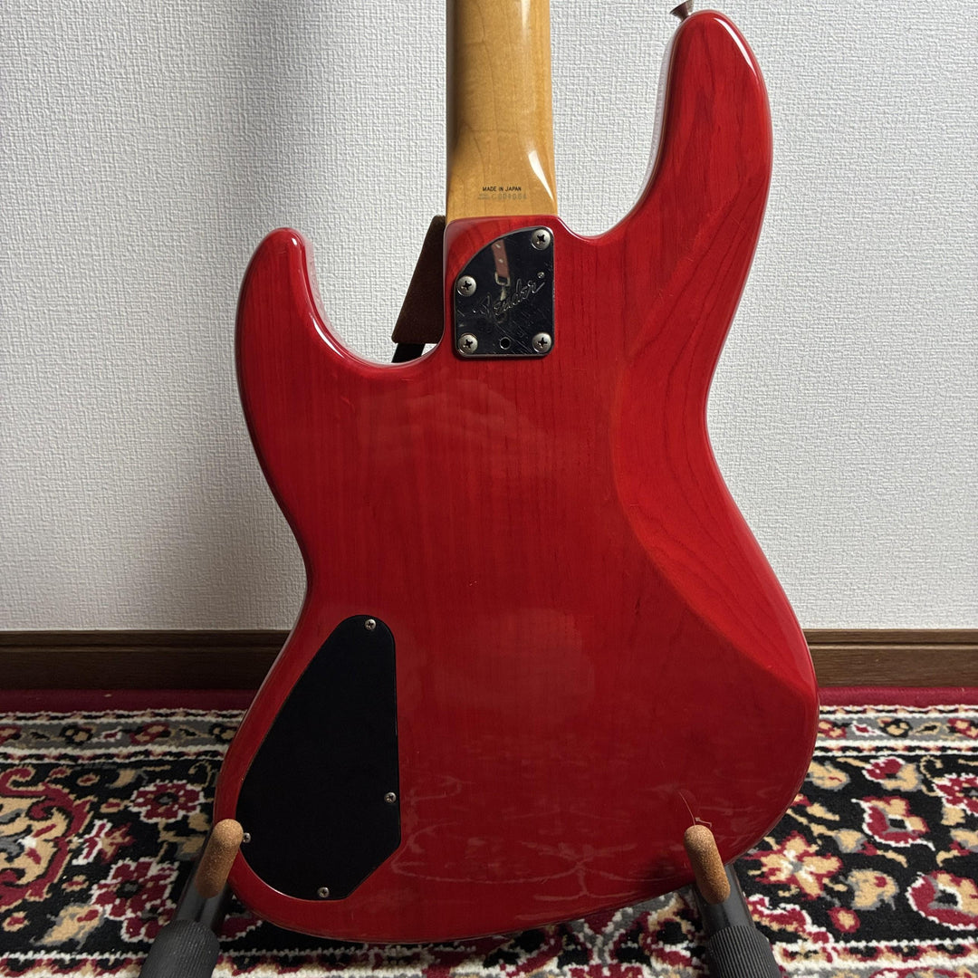 1987-88 Fender Japan Pro Feel Jazz Bass JBR-80R Trans Red MIJ Fujigen G-Serial