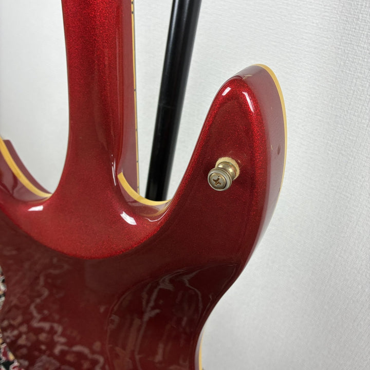 1980s Guyatone LG-1200 Sharp Five Red Sparkle MIJ Bizarre Lace Sensor Mod