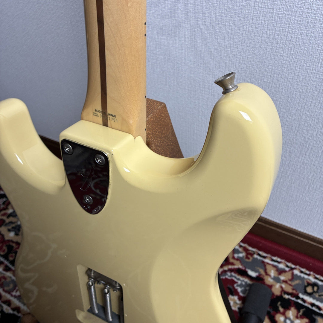 1993-94 Fender Japan ST72-53 Order Made Stratocaster Yellow White MIJ Fujigen