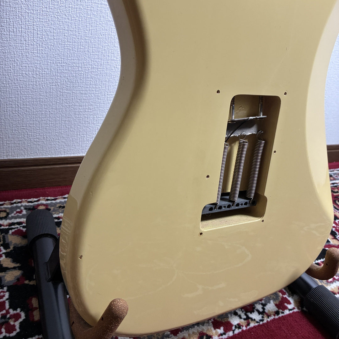 1993-94 Fender Japan ST72-53 Order Made Stratocaster Yellow White MIJ Fujigen
