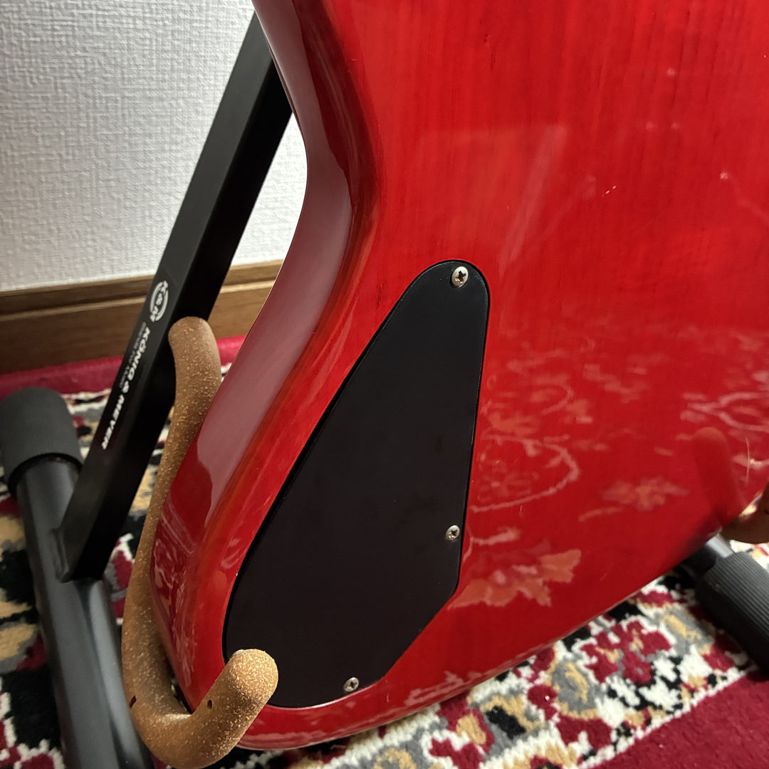 1987-88 Fender Japan Pro Feel Jazz Bass JBR-80R Trans Red MIJ Fujigen G-Serial