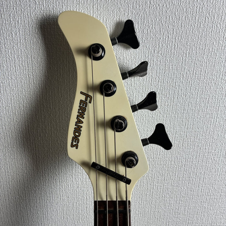 1980s-90s Fernandes FRB-45 Revolver Bass Left-Handed PJ White MIJ Japan Lefty