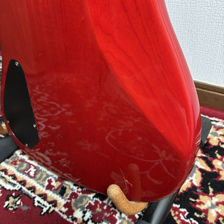 1987-88 Fender Japan Pro Feel Jazz Bass JBR-80R Trans Red MIJ Fujigen G-Serial