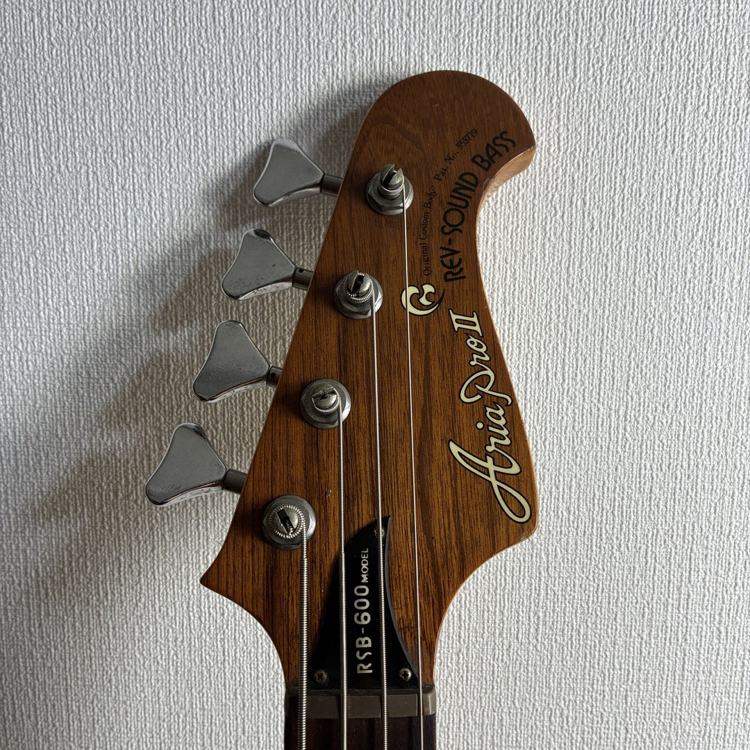 1980 Aria Pro II RSB-600 Rev-Sound Bass Neck-Thru Natural MIJ Matsumoku Japan