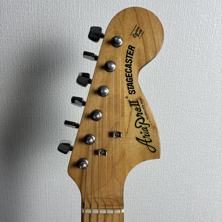 1977-1980 Aria Pro II ST-500 Stagecaster Natural MIJ Matsumoku Vintage Strat