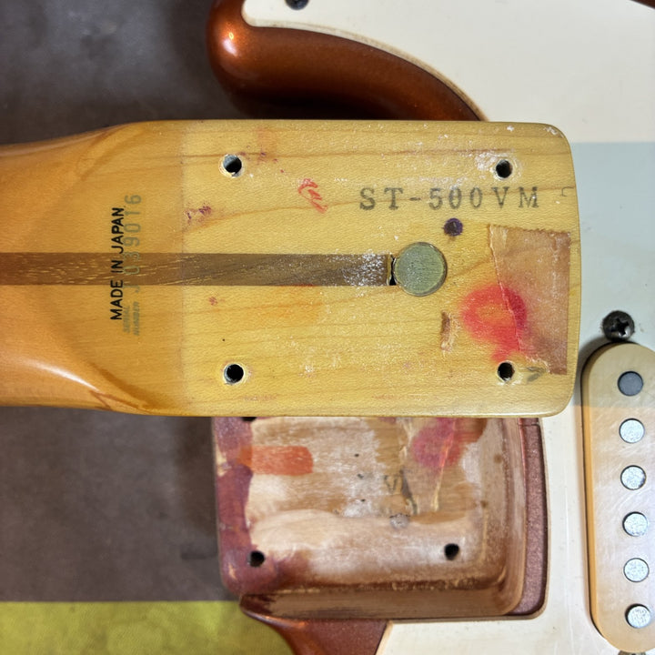 1989-1990 Fender Japan ST-500VM Stratocaster Copper Metallic 22-Fret MIJ Fujigen