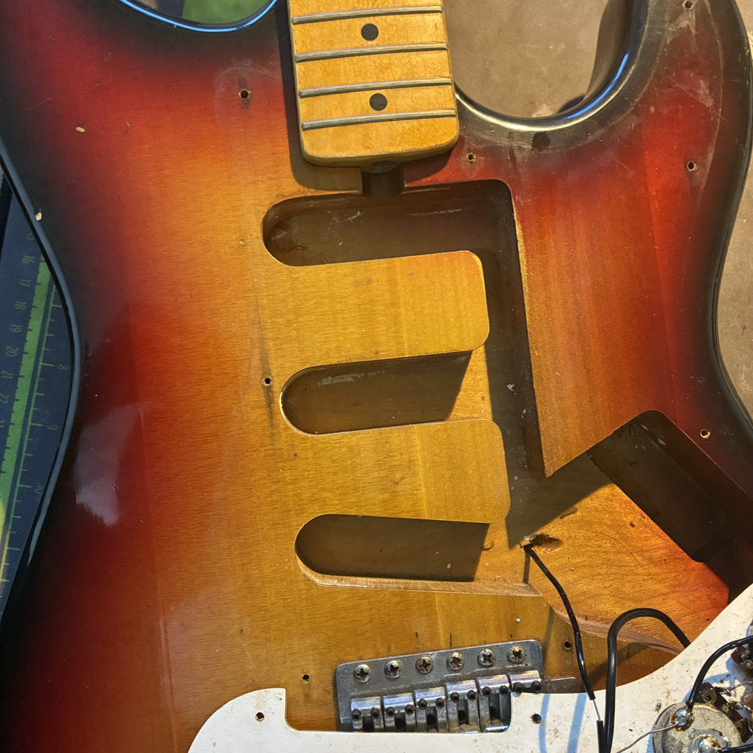 1972-1975 Greco SE Stratocaster Gneco Logo Matsumoku Maxon MIJ Sunburst As-Is