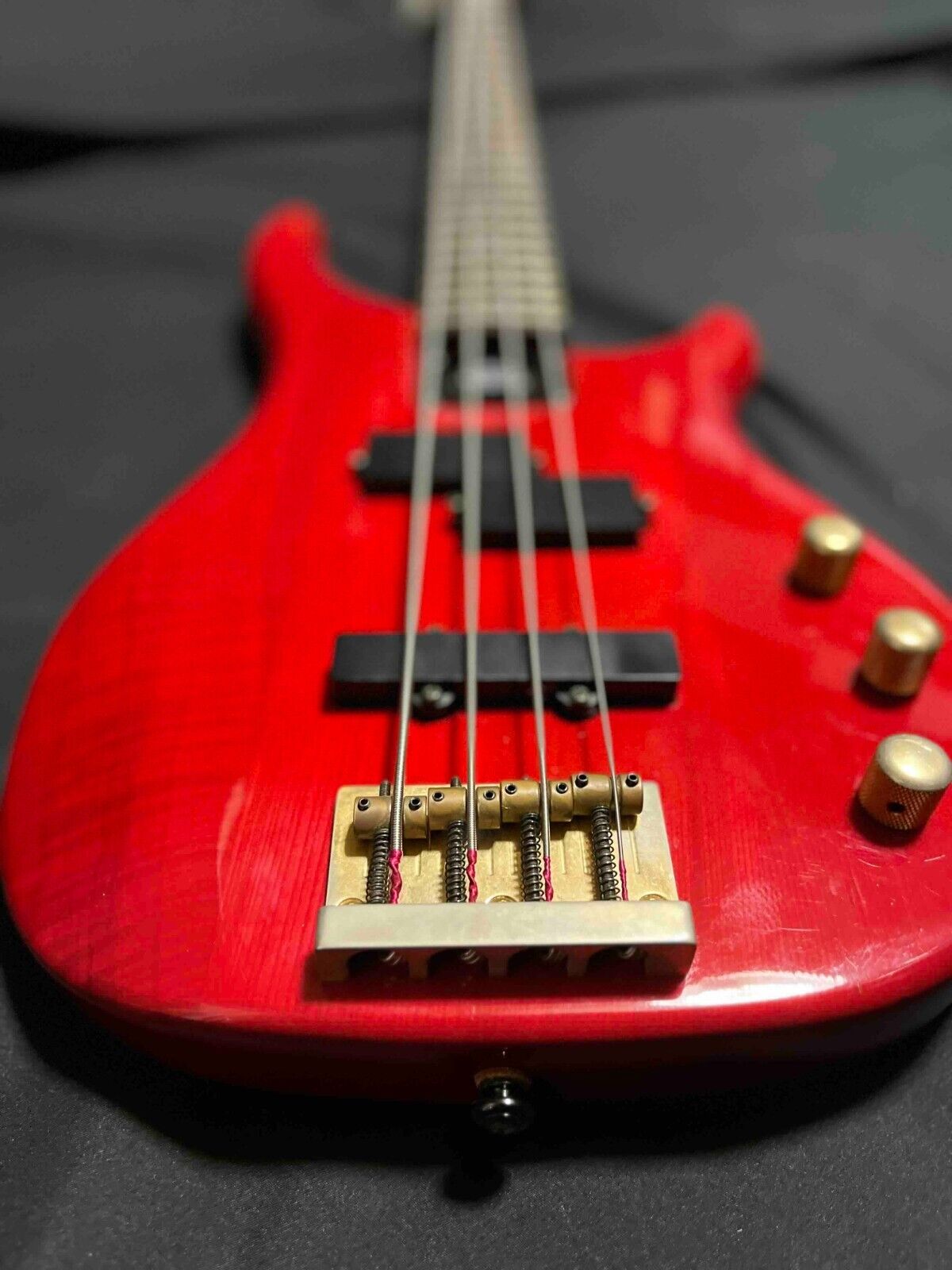 Fernandes FRB-55 Made in Japan 32" Medium Scale - Red Revolver Electric Bass