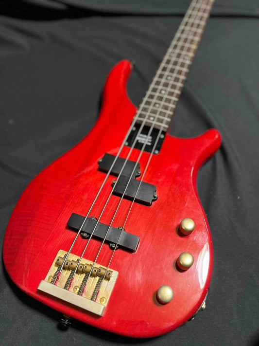 Fernandes FRB-55 Made in Japan 32" Medium Scale - Red Revolver Electric Bass