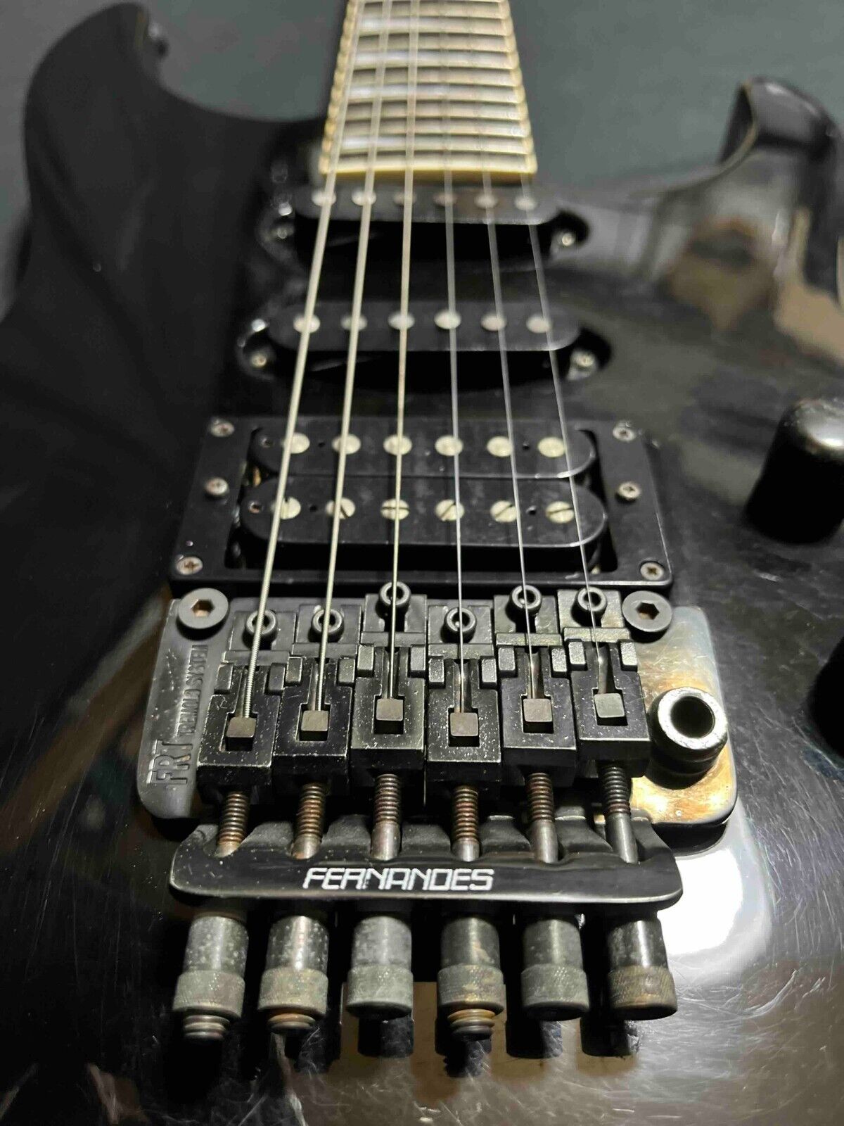Fernandes STJ-75 1980s - Black Made in Japan Dinky Type Electric guitar w/case